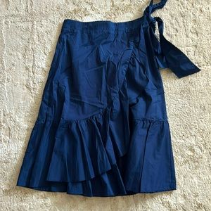 Loft ruffled hem skirt